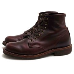 CHIPPEWA 1901M25 6inch Utility Boots 6����� �桼�ƥ���ƥ����֡��� / ���ڥ� �����ӥ��֡��� ���� �ե륰�쥤�󥪥���ɥ쥶�� Vibram������ ���åɥ��䡼���������ˡ ��åɥ֥饦�� ���� ����֡��� ���