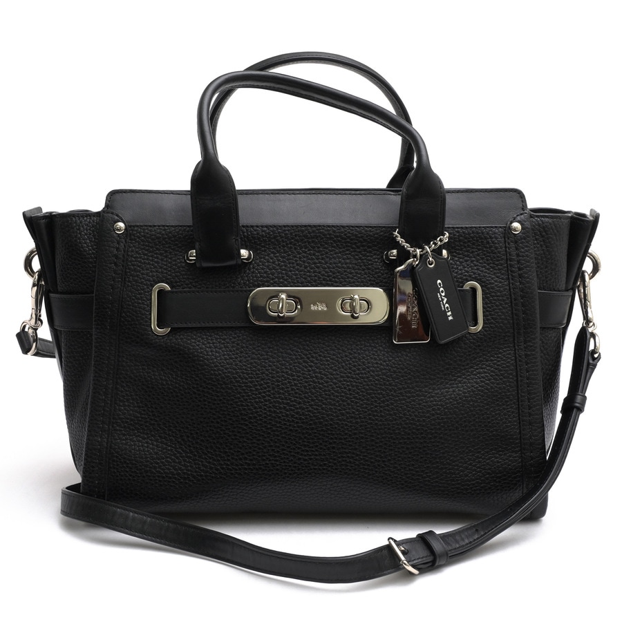 COACH 2way メッセンジャーバッグ COACH 34408 Swagger Carryall in Nubuck Pebble Leather スワッガー