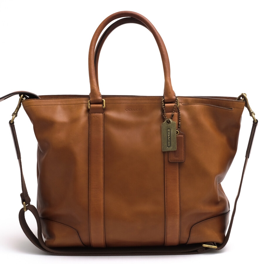 コーチ ダークブラウン レザー ビジネストートバッグ 大容量 2way COACH 70600 Bleecker Legacy Business Tote ブリーカー レガシー