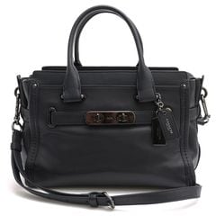 COACH F37439 SOFT SWAGGER 27 ���եȥ���å���27 ����꡼������ / ������ ���ե� ���쥤�� �쥶�� ���� 2WAY ���������Хå� ���ܳ� �����󥯥쥶�� �ͥ��ӡ� �� �ϥ�ɥХå� ��ǥ�����
