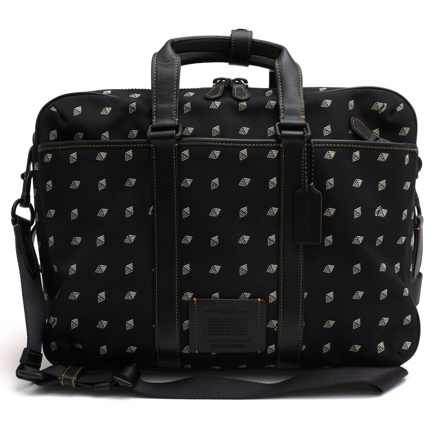 COACH 29506 Metropolitan Convertible Brief With Dot Diamond Print