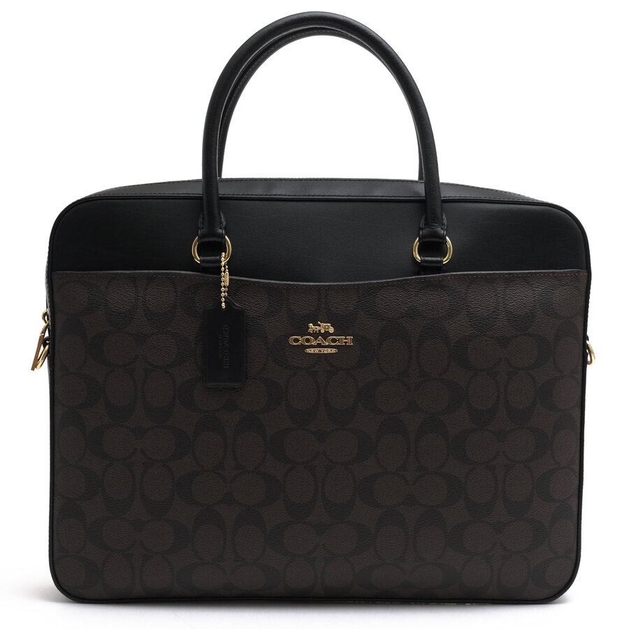 COACH F39023 Laptop Bag In Signature Canvas / コーチ シグネチャー 