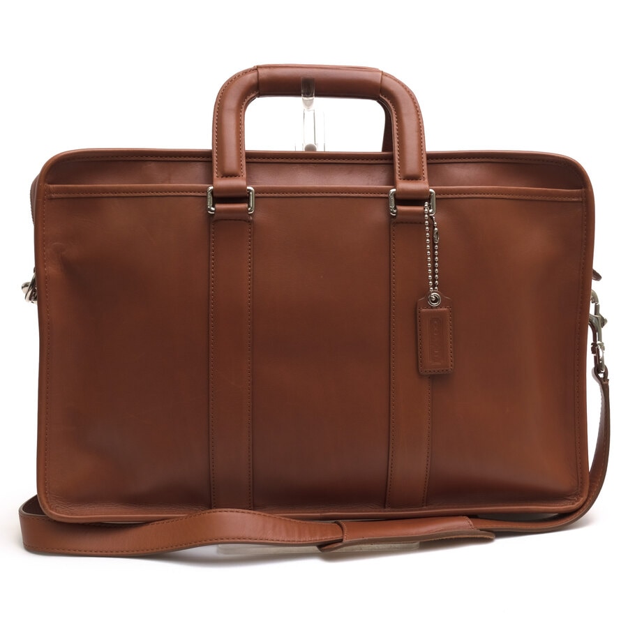 COACH コーチ ブラウンビジネスバッグ レザー ショルダー F70374 COACH F70374 EMBASSY BRIEF エンバシー / コーチ 牛革 2WAY