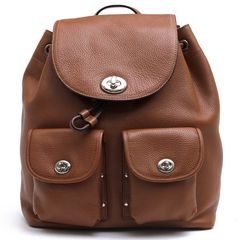 COACH 37582 TURNLOCK RUCKSACK IN PEBBLE LEATHER ��������å� �ڥ֥�� �쥶�� / ������ A4��������Ǽ�� ���� ���ܳ� �����󥯥쥶�� �ǥ��ѥå� ���� �֥饦�� �� ���å� ��ǥ�����