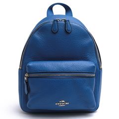 COACH F38263 Mini Charlie Backpack in Pebble Leather �ߥ� ���㡼�꡼ / ������ �ڥ֥�ɥ쥶�� ���� ���ܳ� �����󥯥쥶�� �ǥ��ѥå� �֥롼 �� ���å� ��ǥ�����