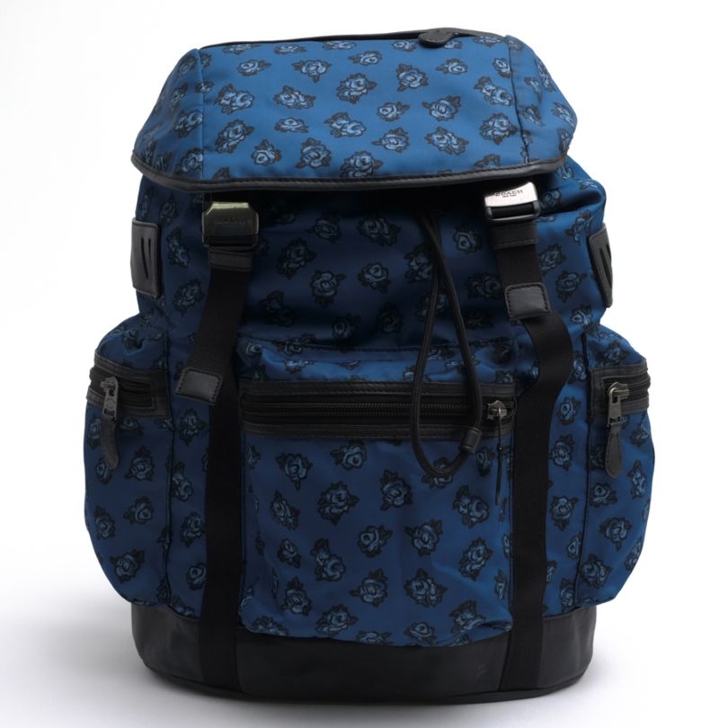 COACH コーチ テレイントレック ナイロン リュック パンチング レザー 青 COACH F57476 Terrain Trek Pack In Floral Nylon テレイン トレック