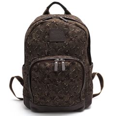 COACH F70658 Heritage Web Canvas Printed Backpack HWC �ץ��ƥå� �Хå��ѥå� / ������ �Хå��ѥå� �إ�ơ��������֥����Х� �����ե쥶�� �ҵ��� �º̡�����ե顼������ �ǥ��ѥå� ���꡼�֡������� ���å� ���