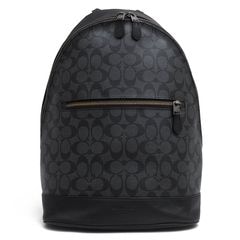 COACH F78756 West Slim Backpack In Signature Canvas Leather �������� ����� �Хå��ѥå� / ������ �����ͥ��㡼�� �����ƥåɥ����Х� �Ρ���PC��Ǽ�� �ǥ��ѥå� �֥�å� �� ���å� ���