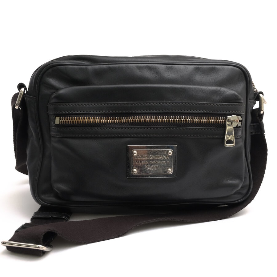 DOLCE＆GABBANA BM0616 A6A20 / ドルガバ カーフスキン 牛革 ブラック