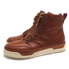 Dunhill DU18F1308F5 Duke High-Top Sneaker �ǥ塼�� / ����ҥ� ���󥿡����å� �����ꥢ�󥫡��� ���� �֥饦�� �� �ϥ����åȥ��ˡ����� ���