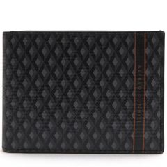 Dunhill 19R2320CC030R Engine Turn Luggage Canvas 4CC Billfold & Coin Purse ���󥸥󥿡��� �饲�å������Х� 4CC ������å� / ����ҥ� PVC�����ƥåɥ����Х� ���� �������줢�� ����ޤ� �֥�å� �� ���� ���