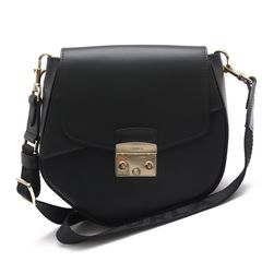 FURLA Metropolis Prisma Mini Crossbody ��ȥ��ݥꥹ �ץꥺ�� �ߥ� �������ܥǥ� / �ե�� �����ޥ����ե쥶�� ���� ���ݤ� ��󥷥������Хå� �֥�å� �� ���������Хå� ��ǥ�����
