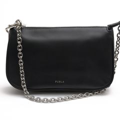 FURLA WE00218 AX0733 O60 MOON MINI SHOULDER BAG W/CHAIN �ࡼ�� / �ե�� ŷ����� ���ݤ� ��󥷥������Хå� �֥�å� �� ���������Хå� ��ǥ�����