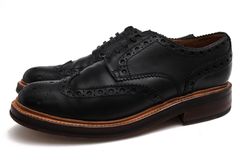 GRENSON 5067 Archie Brogue Shoes / ����󥽥� ���ȡ��०����� �����ե쥶�� ���� �����󥰥��å� �쥶�������� ���åɥ��䡼���������ˡ �֥�å� �� �ӥ��ͥ����塼�� ���