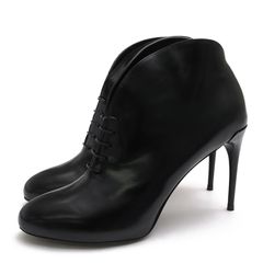 GUCCI 332736 Lace Up Ankle Boots / ���å� �֡��ƥ��� �����ե쥶�� ���� �ϥ��ҡ��� �֥�å� �� ���硼�ȥ֡��� ��ǥ�����