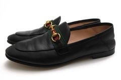 GUCCI 631619 Slip On Loafer with Web White Leather / ���å� �ۡ����ӥåȥ����ե��� �����ե쥶�� ���� ����åݥ� �֥�å� �� �ӥåȥ����ե��� ��ǥ�����
