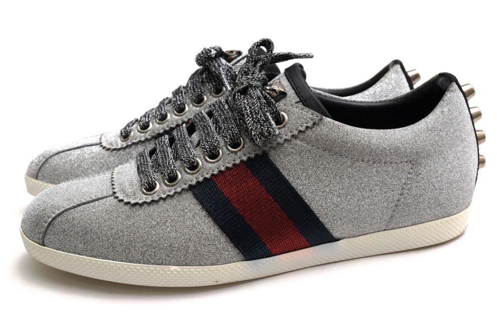GUCCI 419544 Bambi GG Low Top Sneakers / グッチ シグネチャーウェブ