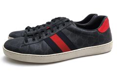 GUCCI 429445 ACE GG SUPREME SNEAKERS / ���å� �����֥��ȥ饤�� GG���ץ꡼�७���Х� �֥�å� �� �������åȥ��ˡ����� ���