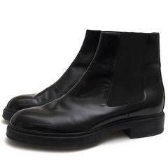 HERMES BR222818ZH2205 Bottillons Homme Fushion Veau Glace Noir / ����᥹  �֥�å� �� �����ɥ����֡��� ���