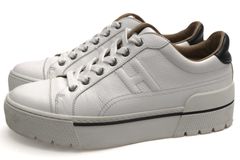 HERMES 192119Z Voltage sneaker �ܥ�ơ��� / ����᥹ �����ե쥶�� ���� ���ܳ� �����󥯥쥶�� ���� �ۥ磻�� �� �������åȥ��ˡ����� ��ǥ�����