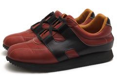 HERMES Chris Sneakers クリス / エルメス カーフスキン 牛革 ブラウン
