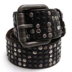 HTC 11WHTCI013 5000 STUDS DELUXE BELT / �������ƥ������� �饤�󥹥ȡ��� ���� EURO �桼�� ������ơ����ù� �����å� �֥�å� �� �٥�� ���