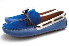 Louis Vuitton ND1108 Arizona Moccasin ���꥾�� / �����ȥ� LV��Υ���� �����ե쥶�� ���� �⥫���� ����åݥ� �֥롼 �� �ɥ饤�ӥ󥰥��塼�� ���