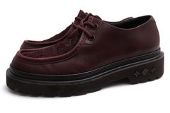 Louis Vuitton 1AASCE Ranger Bordeaux Embossed Leather Derby / �����ȥ� �����ꥢ�󥷥塼�� �����ե쥶�� ���� ��Υ���� �ϥ饳 ��åɥ֥饦�� ���� �ӥ��ͥ����塼�� ���