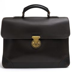 Louis Vuitton M95452 Utah Leather Apache Briefcase �楿 / �����ȥ� �楿�쥶�� ���� ���ܳ� �����󥯥쥶�� ������ơ����ù� �������֥饦�� �Ǥ��� �ӥ��ͥ��Хå� ���