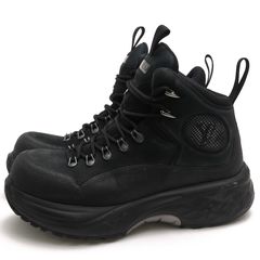 Louis Vuitton LV Discovery Ankle Boot LV�ǥ������Х꡼ / �����ȥ� �ϥ����åȥ��ˡ����� �̥Хå��쥶�� ���� �֥�å� �� �ޥ���ƥ�֡��� ���