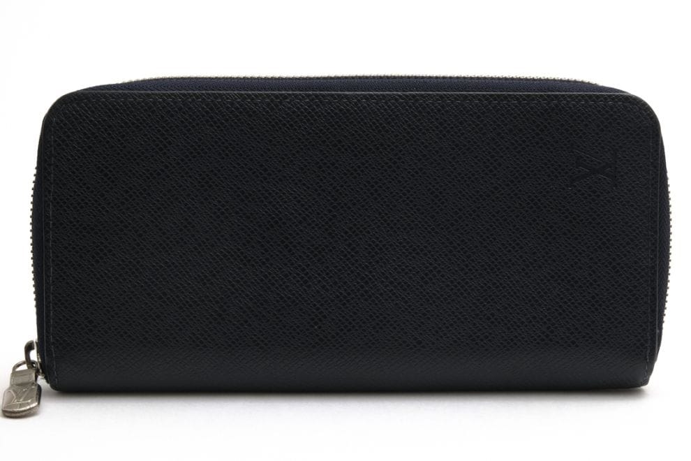 Louis Vuitton M32837 Zippy Wallet Vertical Taiga Ocean タイガ