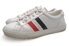 MONCLER 4M002 70 01A9A NEW MONACO Sneaker / ��󥯥졼�� �����ե쥶�� ���� �ۥ磻�� �� �������åȥ��ˡ����� ���