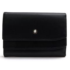 MONTBLANC 7587 Meisterstuck Kleine Frauenbrieftasche �ޥ�����������ƥ�å� / ���֥�� �ե�󥹻��ե륰�쥤�󥫡��ե����� ���� �������줢�� �����ޤ� ��˥��å��� �˽����� �֥�å� �� ���� ���