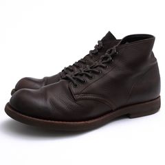 MR.OLIVE ME-521 WATERPROOF SHIRINK LEATHER 7HOLE HUNTING BOOTS / �ߥ��������꡼�� �ϥ�ƥ��󥰥֡��� �����ϥ��� ����ù� ���졼�ץ����� �ץ졼��ȥ� ���ܳ� �����󥯥쥶�� �������֥饦�� �Ǥ��� �졼�����åץ֡��� ���