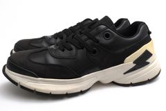 NEIL BARRETT Bolt01 Sneakers / �ˡ���Х�å� �����ե쥶�� ���� �֥�å� �� �������åȥ��ˡ����� ���
