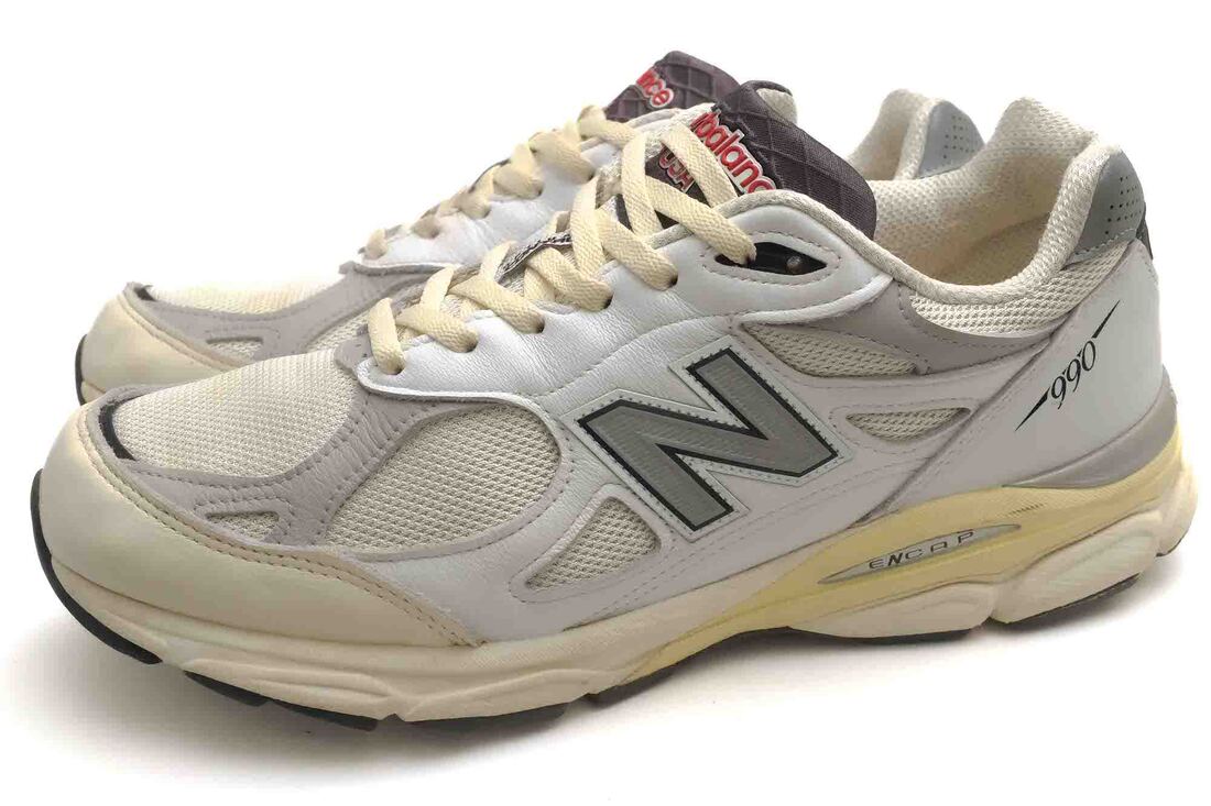 邦楽 newbalance M990AL3 NEW BALANCE M990AL3 / ニューバランス 天然皮革 ナイロンメッシュ