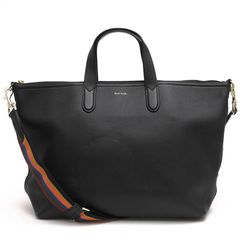 Paul Smith PSN542 873287 N542 SOFT NAPPA LEATHER TOTE BAG / �ݡ��륹�ߥ� �ܥ��ȥ�Хå� ���եȥʥåѥ쥶�� ���� 2WAY ���������Хå� ���ܳ� �����󥯥쥶�� �֥�å� �� �ȡ��ȥХå� ���