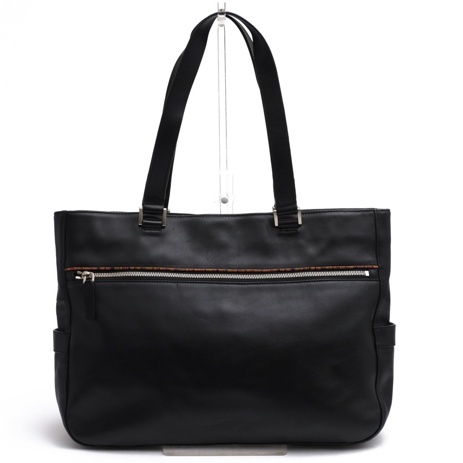 Paul Smith PSR562 ZIP SIGNATURE LEATHER TOTE BAG ジップ