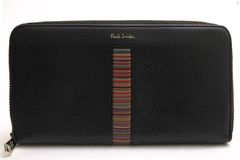 Paul Smith M1A 4778X AMUWEX Signature Stripe Insert �����ͥ��㡼���ȥ饤�� ���󥵡��� / �ݡ��륹�ߥ� �ޥ�����ȥ饤�� ���� ���ܳ� �����󥯥쥶�� �饦��ɥ��å� �饦��ɥե����ʡ� �֥�å� �� Ĺ���� ���