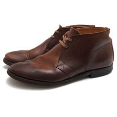 PHIGVEL MAKERS��Co. PMR-SH02 CHUKKA BOOTS / �ե����٥� �ϳ� �ۡ����ϥ��� �쥶�������� ���åɥ��䡼���������ˡ �֥饦�� �� ����å��֡��� ���