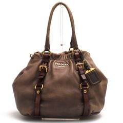 PRADA BN1773 CERVO ANTIK / �ץ�� ����ǡ�����󥫥顼 �ǥ��������� ���� ���ݤ� ��󥷥������Хå� ������ơ����ù� �֥饦�� �� �ȡ��ȥХå� ��ǥ�����