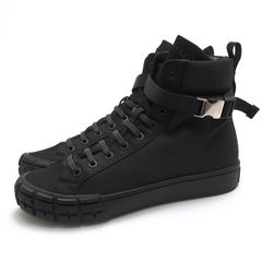 PRADA 2TG174 Re-Nylon Wheel High-Top Sneakers / �ץ�� 2021FW ��ʥ����� �ߥ꥿�꡼ �֥�å� �� �ϥ����åȥ��ˡ����� ���