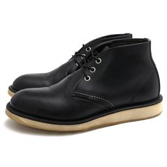 RED WING 3148 CLASSIC CHUKKA ���饷�å� ����å� / ��åɥ����� Black Chrome Leather �֥�å���������쥶�� ���� ���åɥ��䡼���������ˡ �ץ졼��ȥ� �֥�å� �� ����å��֡��� ���