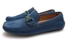 Salvatore Ferragamo Front 4 Mediterranean Blue Leather Driving Loafer / �ե��饬�� ��������� �����ե쥶�� ���� ����åݥ� �֥롼 �� �ɥ饤�ӥ󥰥��塼�� ���