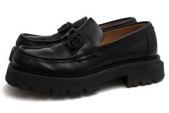 Salvatore Ferragamo Florian / �ե��饬�� ��������˶�� �����ե쥶�� ���� �֥�å� �� �ӥåȥ����ե��� ���
