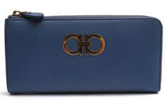 Salvatore Ferragamo JP-22-B950 / �ե��饬�� ��������� ���ե������Υ쥶�� ���� �������줢�� ��˥��å��� �˽����� L���ե����ʡ� �֥롼 �� Ĺ���� ��ǥ�����