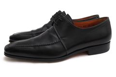 Santoni 13162 / サントーニ 内羽根式 牛革 カーフ ストレートチップ