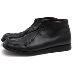 Silvano Mazza 98020 / シルバノマッツァ 牛革 Uチップ ブラック 黒