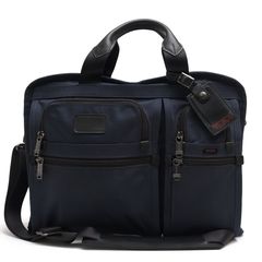 TUMI 26301NVYO Compact Large Screen Computer Brief / �ȥ��� A4��������Ǽ�� �Хꥹ�ƥ��å��ʥ����� �ʥѥ쥶�� ���� �Ρ���PC��Ǽ�� 2WAY ���������Хå� ���� �ͥ��ӡ� �� �ӥ��ͥ��Хå� ���