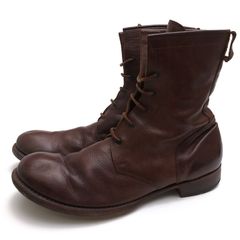wjk 892 race up boots-cow leather / ���֥른�������� ���� �����쥶�� �ץ졼��ȥ� �������֥饦�� �Ǥ��� �졼�����åץ֡��� ���
